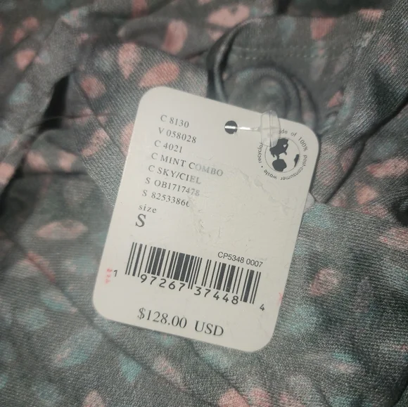 Free People Shayla Mint Wrap Midi Dress Size S NWT - Picture 6 of 6